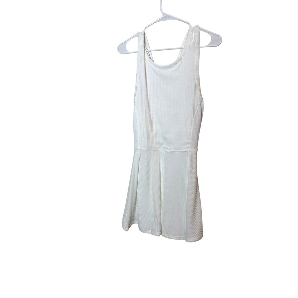 FP Movement Dress Womens Small White Tank Fit & Flare Mini Stretch Casual